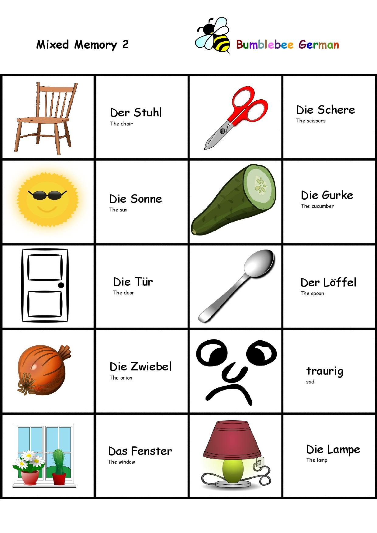 Free Beginner German Worksheet Download Free Beginner German 