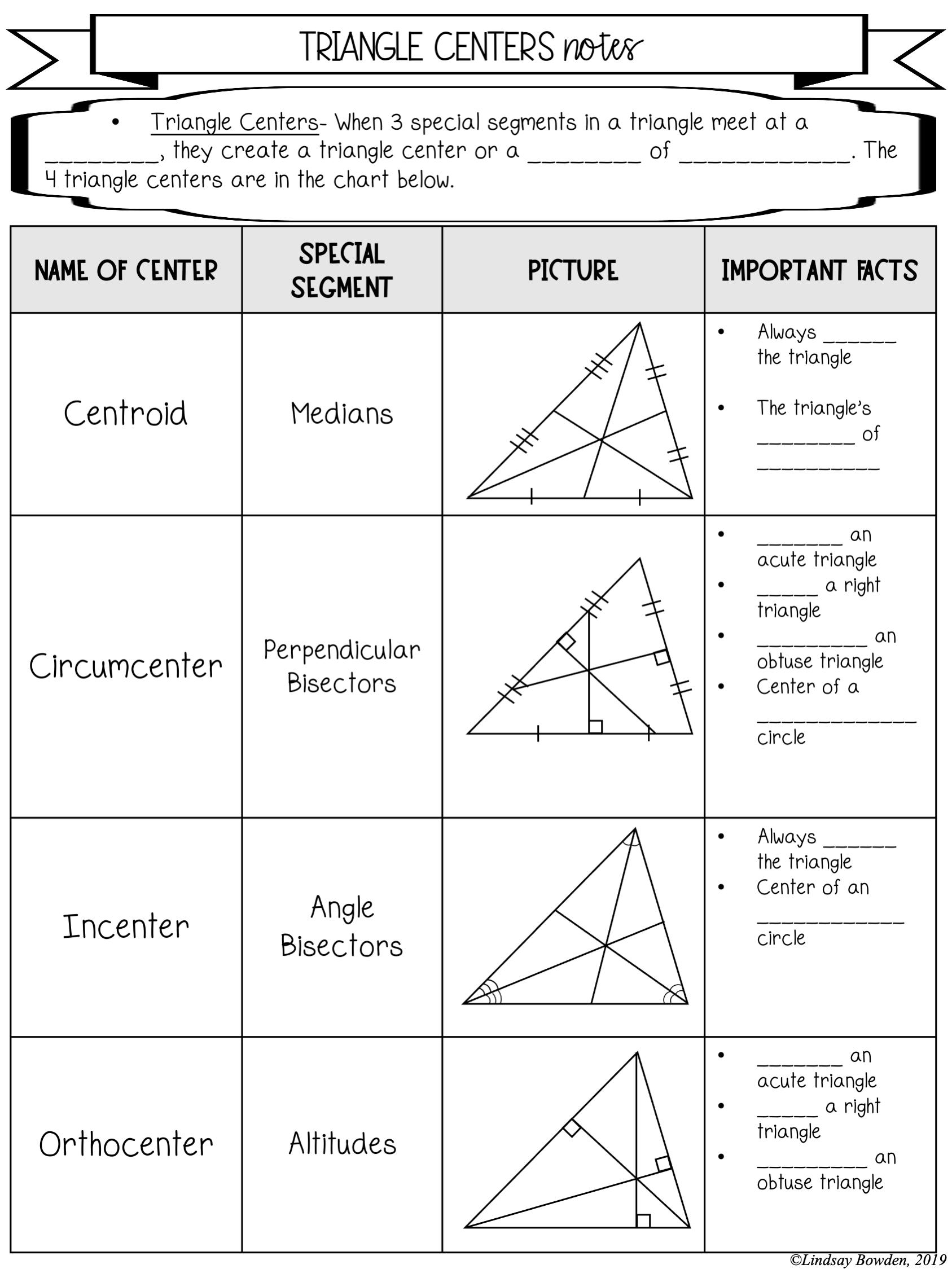 Free Centers Of Triangles Worksheet Download Free Centers Of Free Centers Of Triangles Worksheet Download Free Centers Of