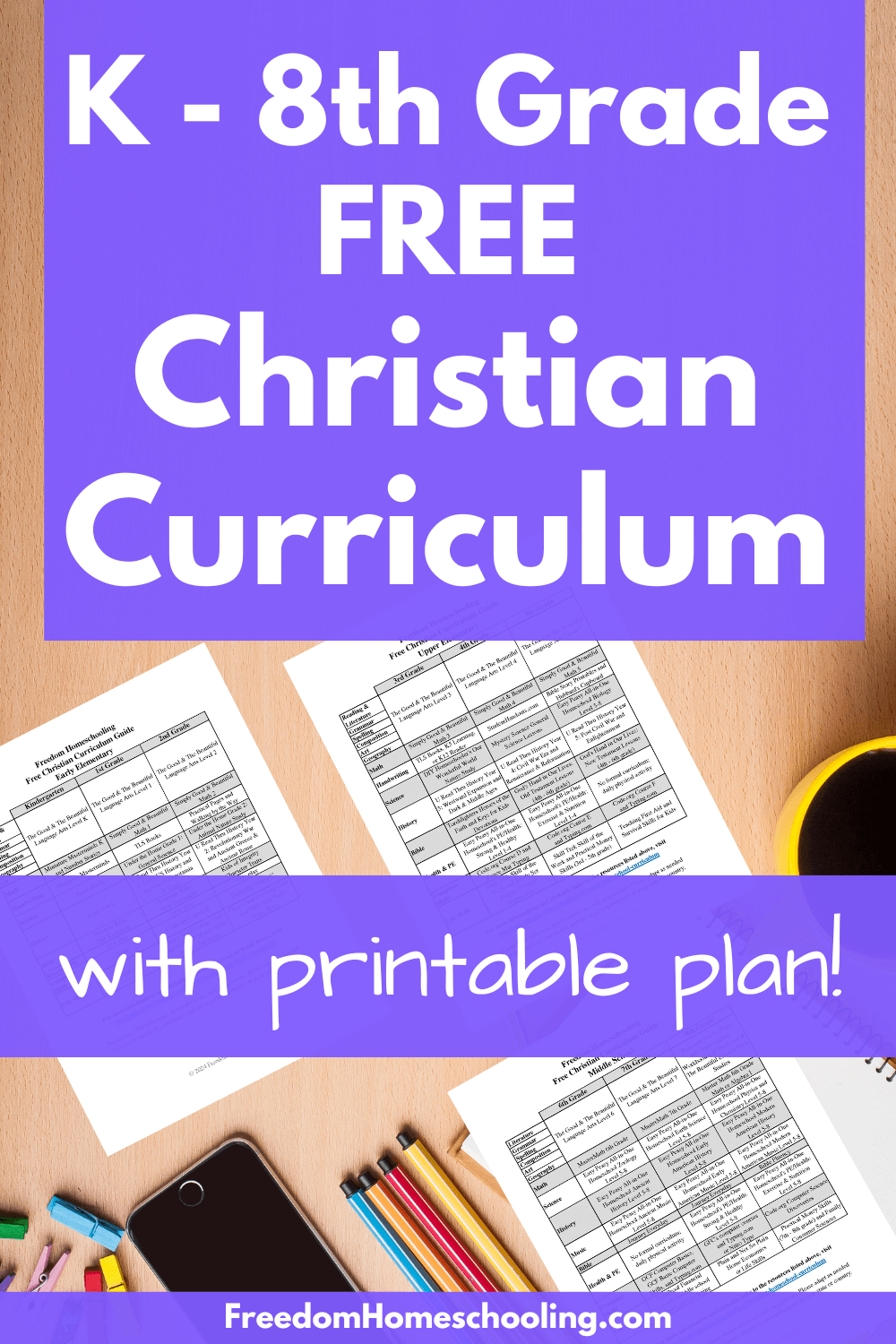 Free Christian Homeschool Curriculum Freedom Homeschooling