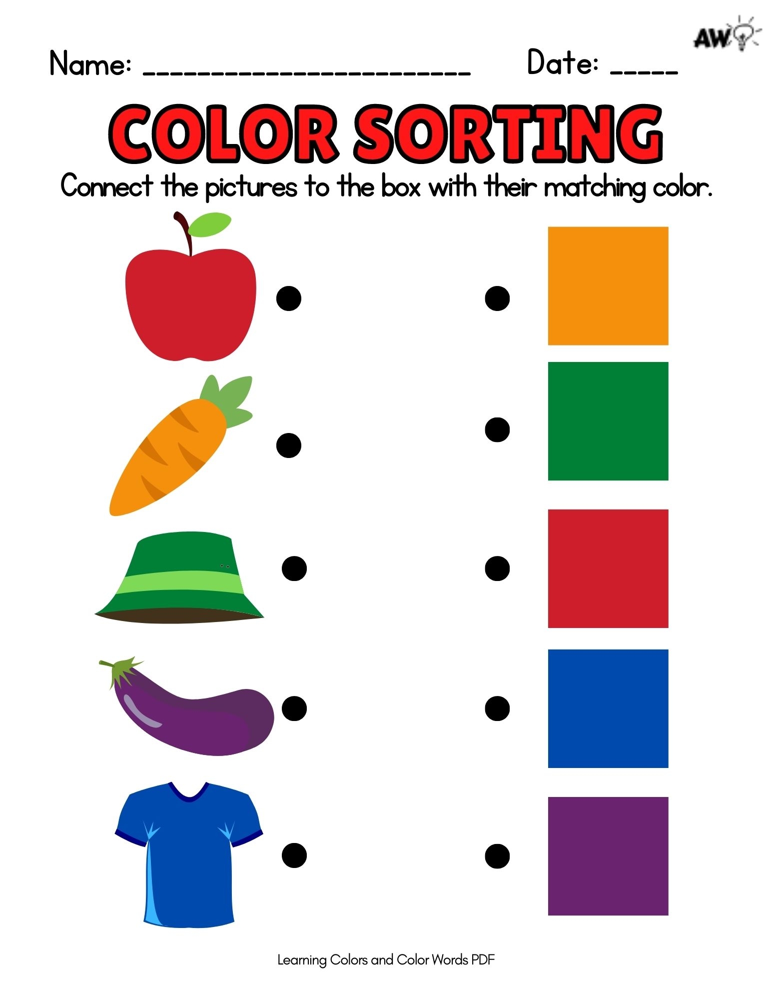 Free Printable Colors For Preschoolers