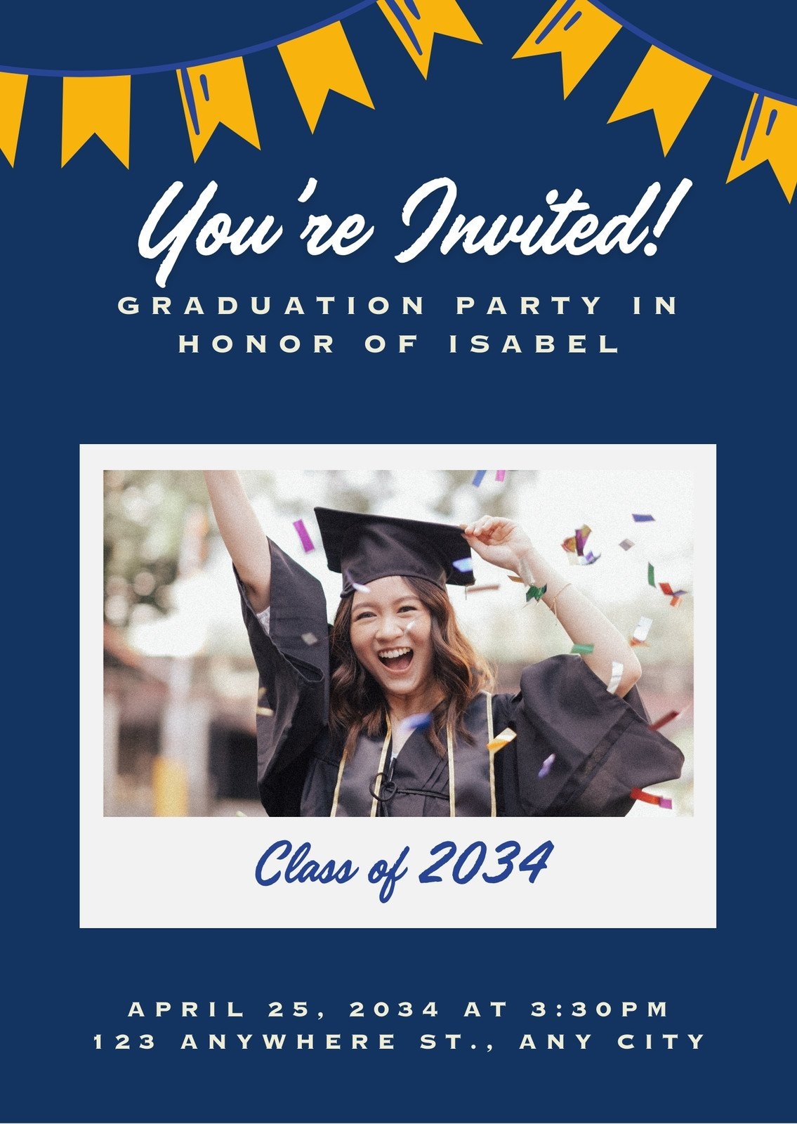 Free Custom Printable Graduation Announcement Templates Canva Free Custom Printable Graduation Announcement Templates Canva