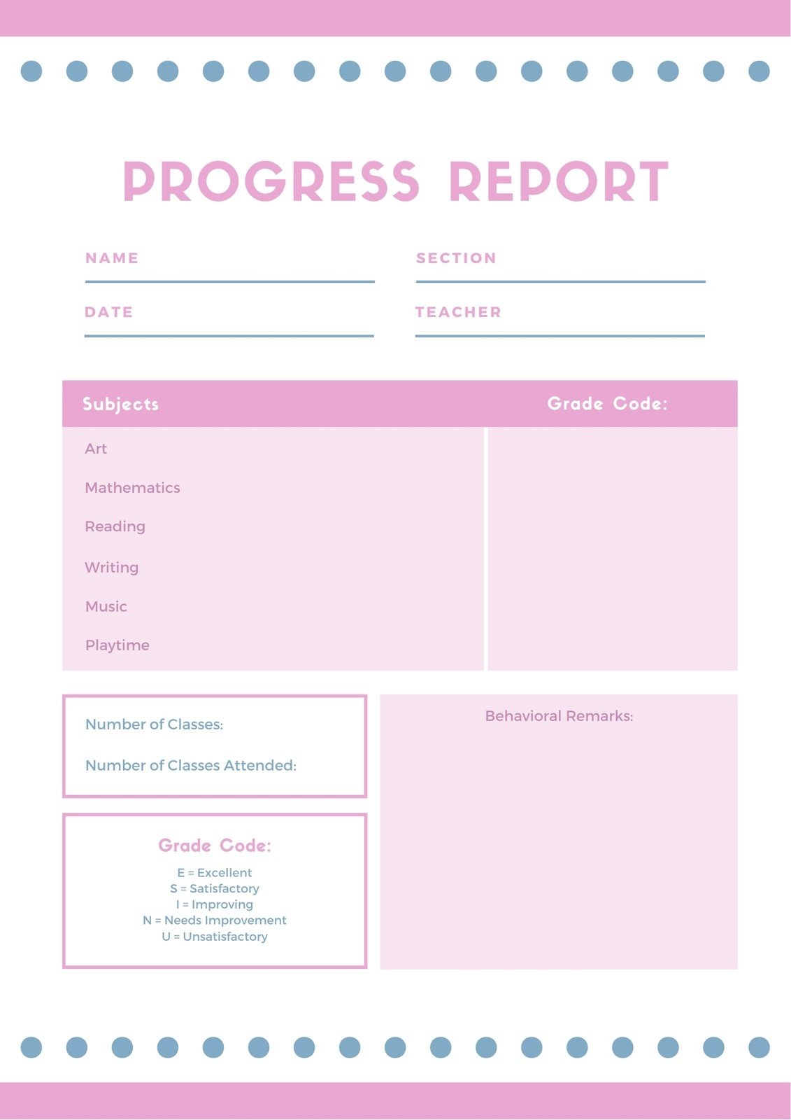 Free Custom Printable Preschool Report Card Templates Canva Free Custom Printable Preschool Report Card Templates Canva