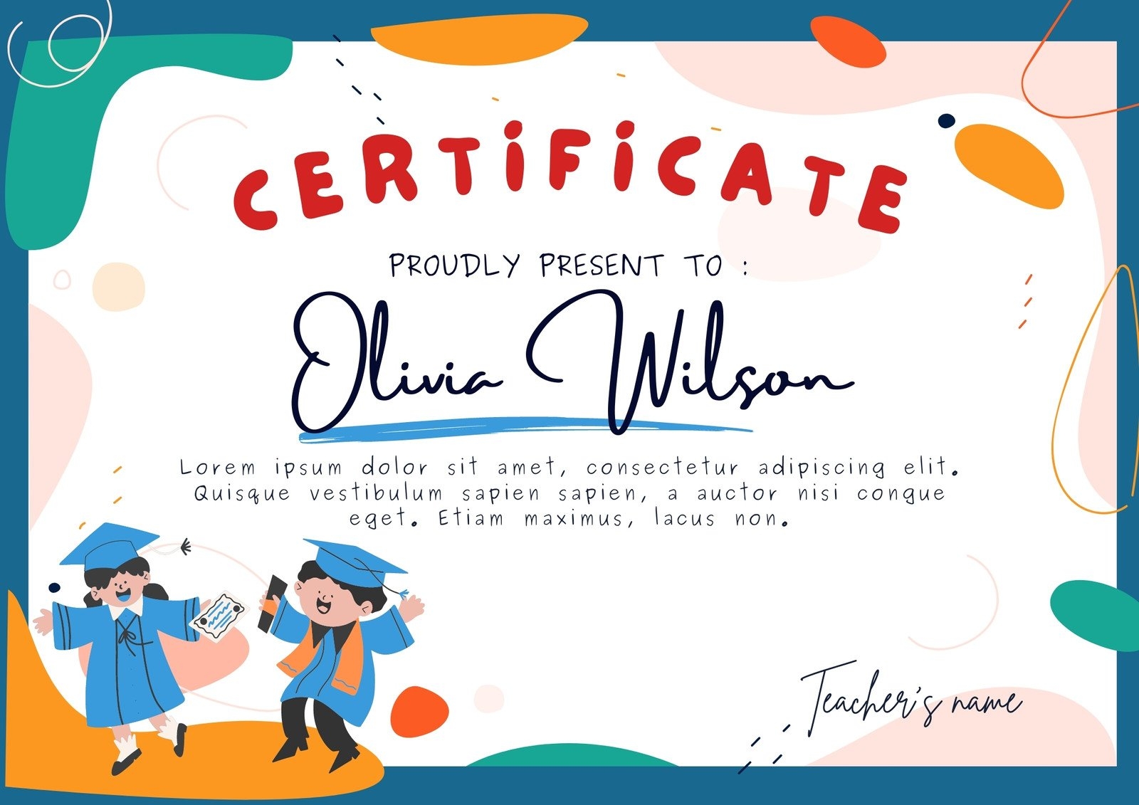 Free Printable Preschool Certificate Free Printable Preschool Certificate
