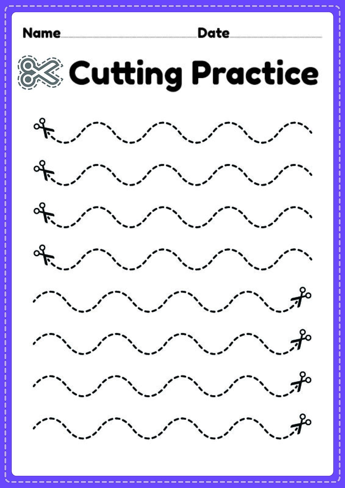 Free Cutting Practice Worksheets For Skill Development Free Cutting Practice Worksheets For Skill Development
