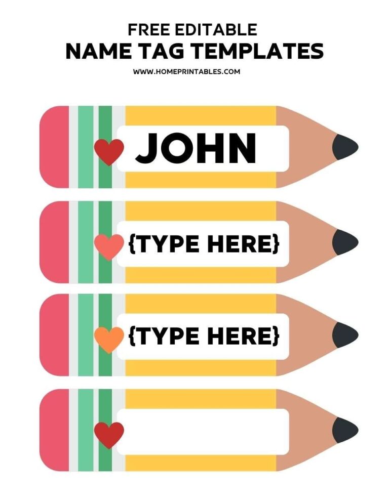 Free Editable Name Tags Printable 100 Name Label Templates