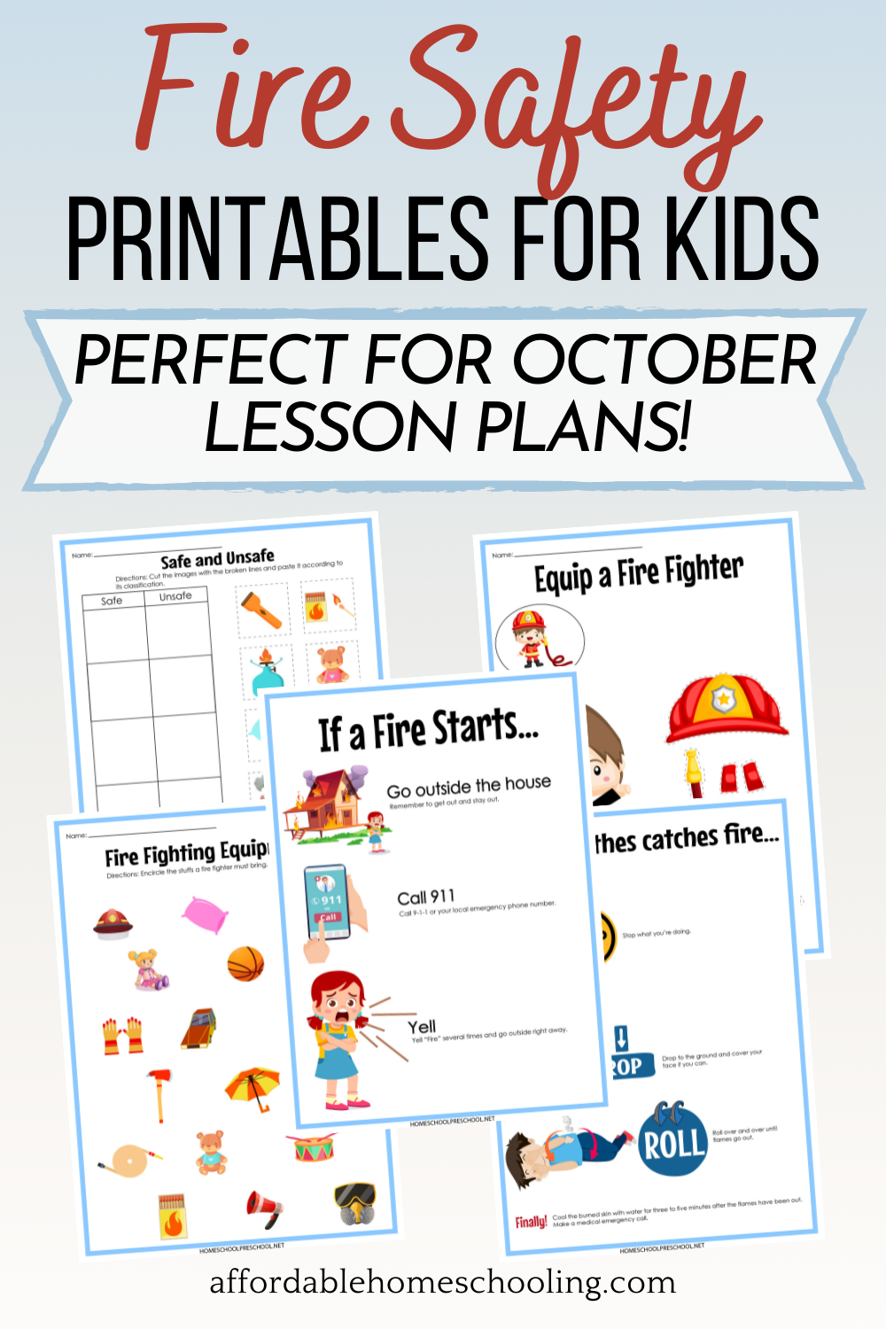 Fire Prevention Printables For Preschoolers