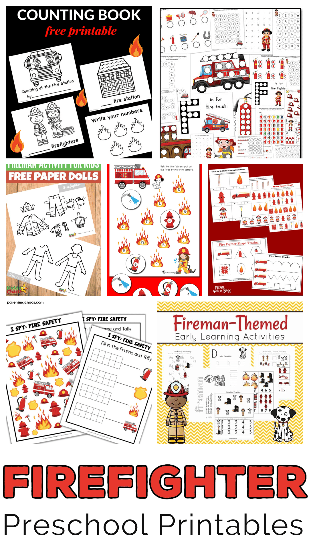 Fireman Printables For Preschool