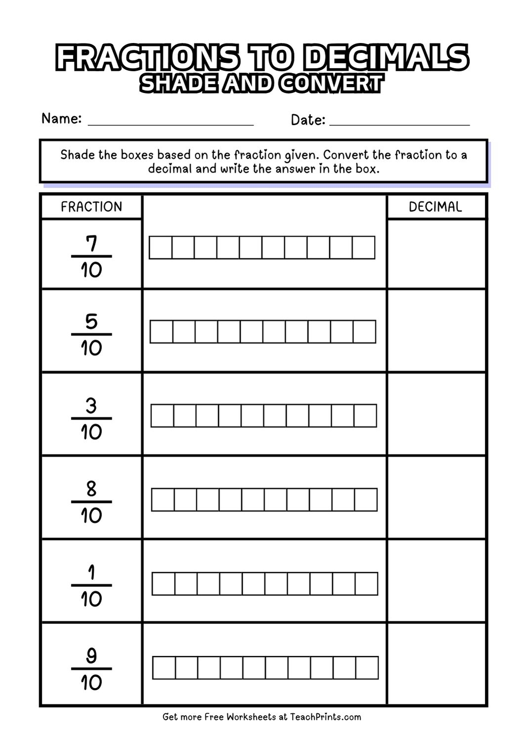 Free Fractions As Decimals Worksheets Teach Prints Free Fractions As Decimals Worksheets Teach Prints