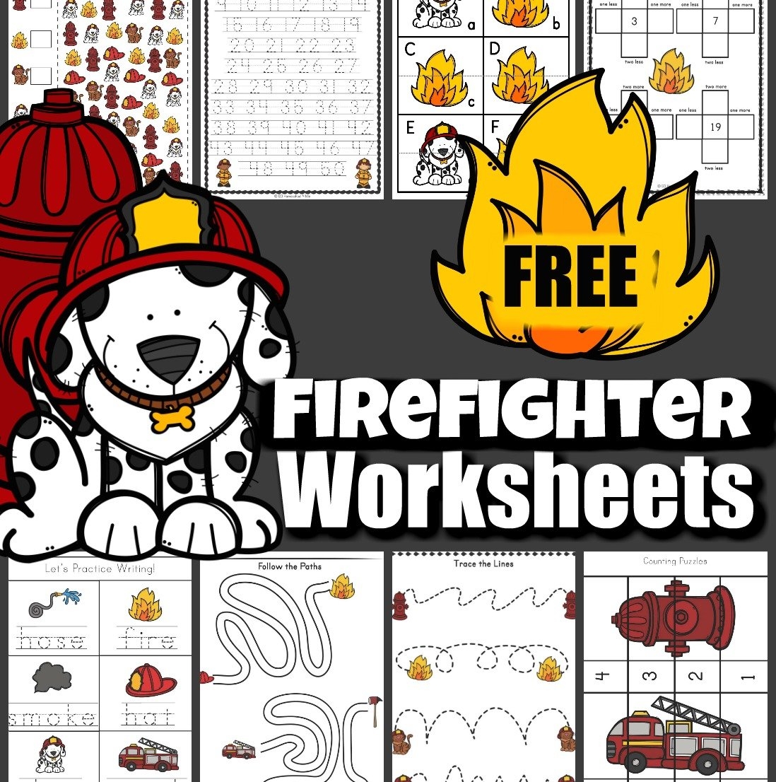 FREE Free Printable Firefighter Worksheets For Kids FREE Free Printable Firefighter Worksheets For Kids