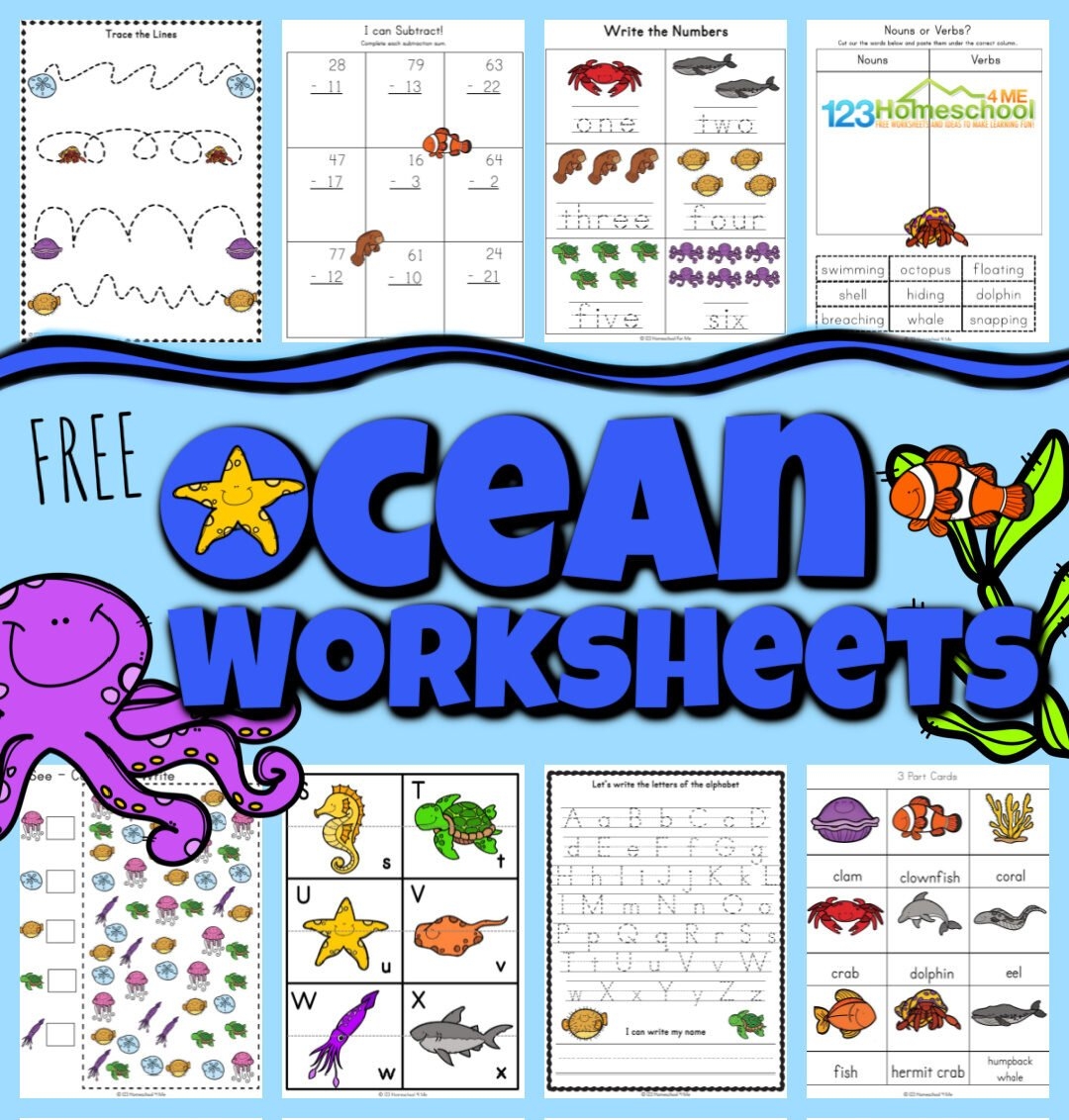 Sea Animals Worksheet For Preschoolers Printables Sea Animals Worksheet For Preschoolers Printables