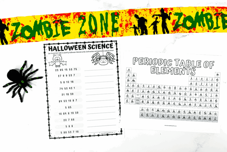 Free Halloween Science Worksheet Fun With The Periodic Table