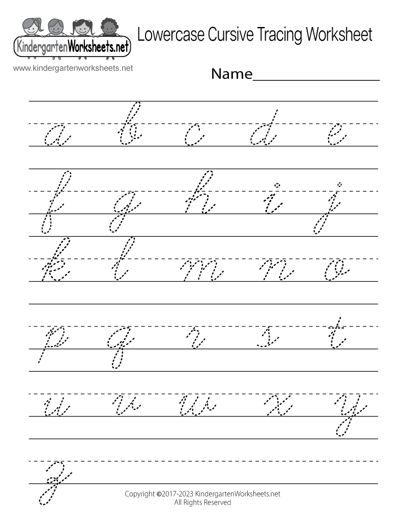 Free Handwriting Worksheet For Kindergarten Download Free 