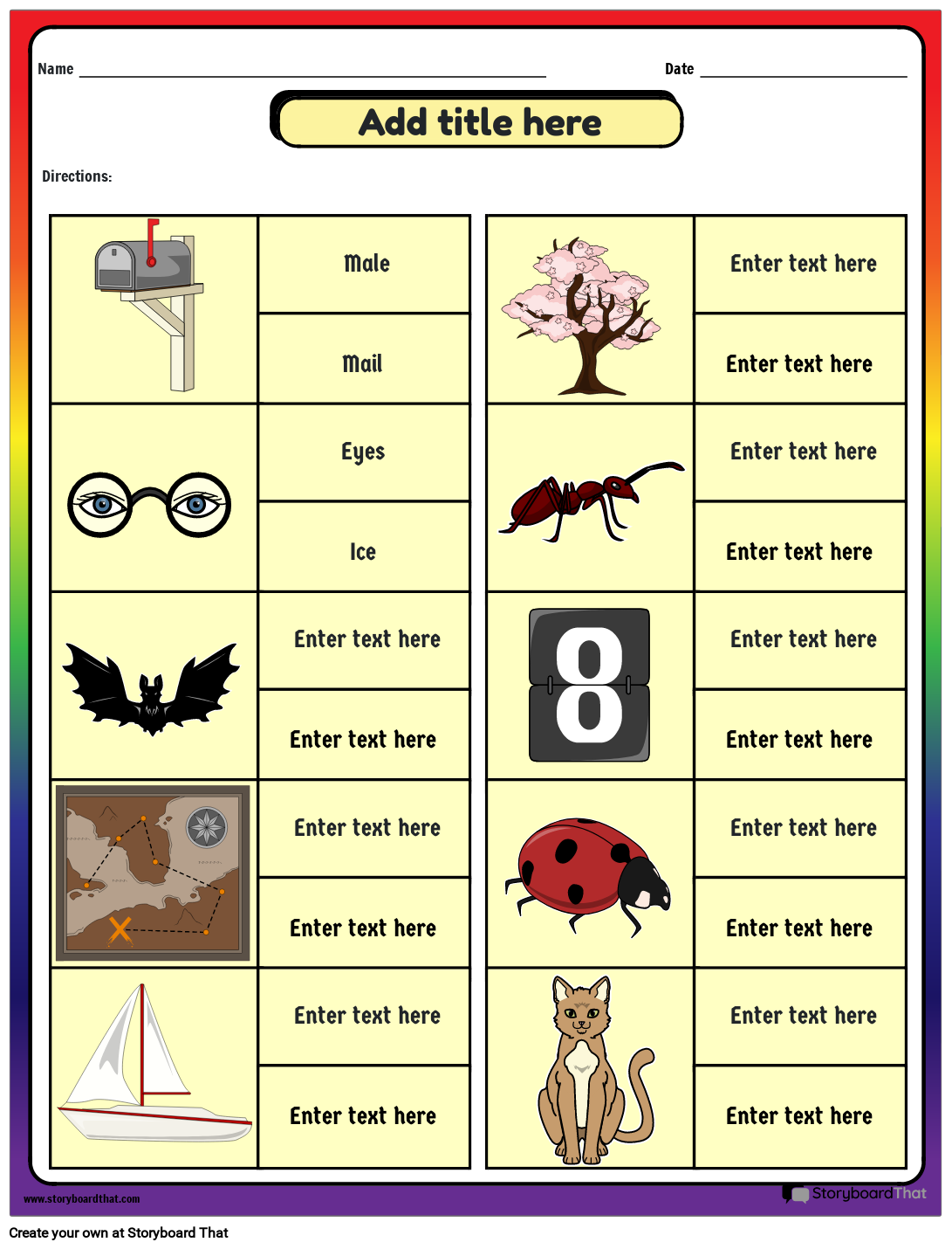 Homophones Worksheet Free Printable