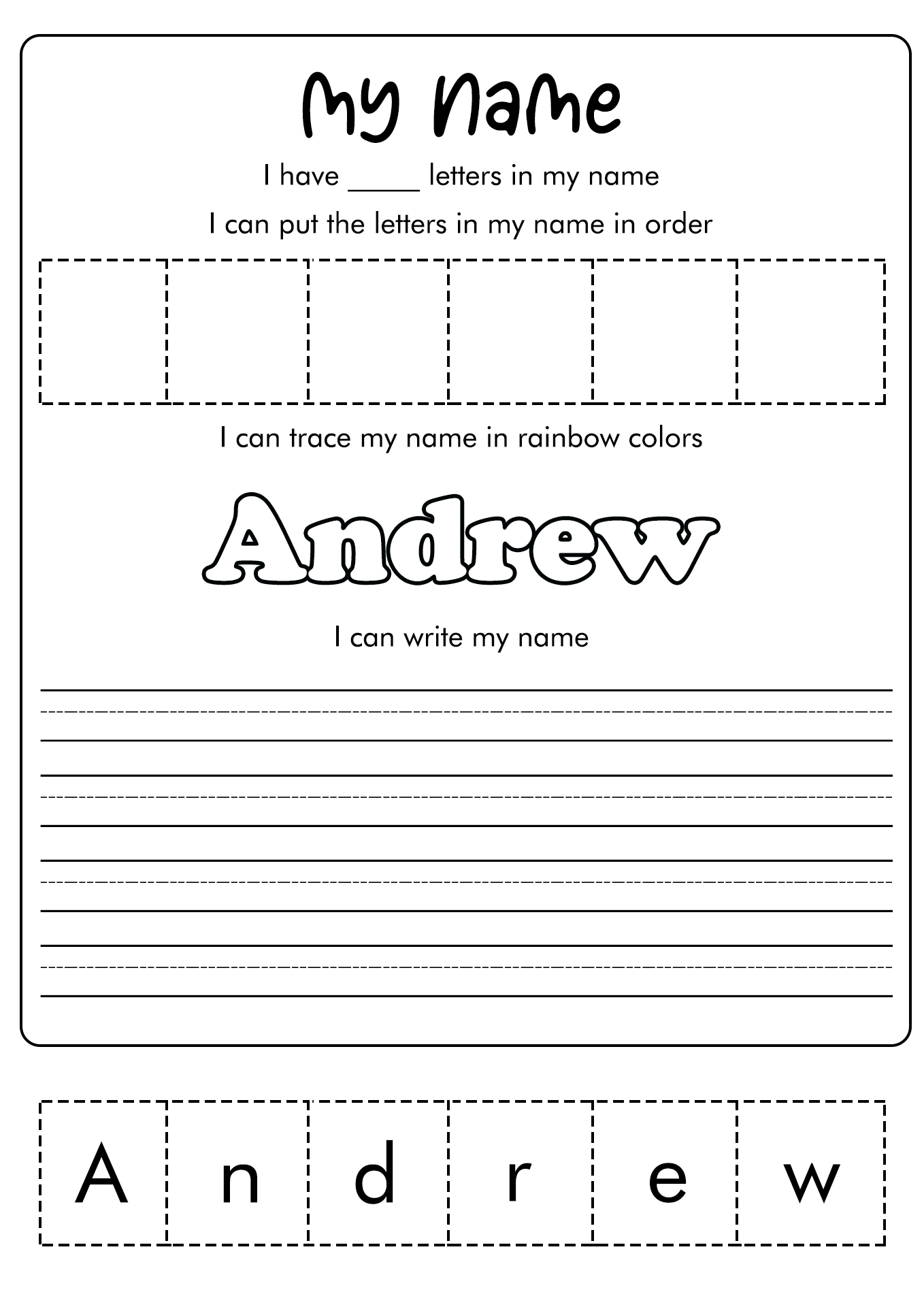 My Name Worksheet Free Printable My Name Worksheet Free Printable