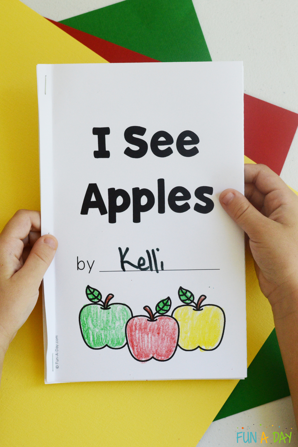 Free I See Apples Printable Book Fun A Day 