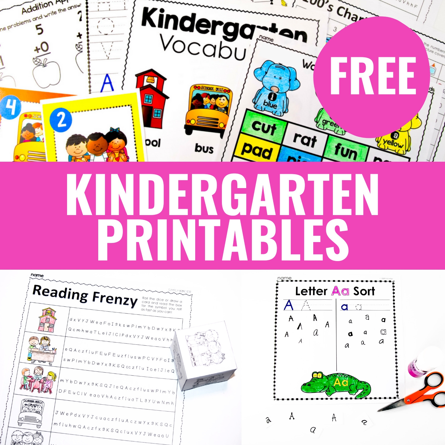 Kindergarten Free Worksheets
