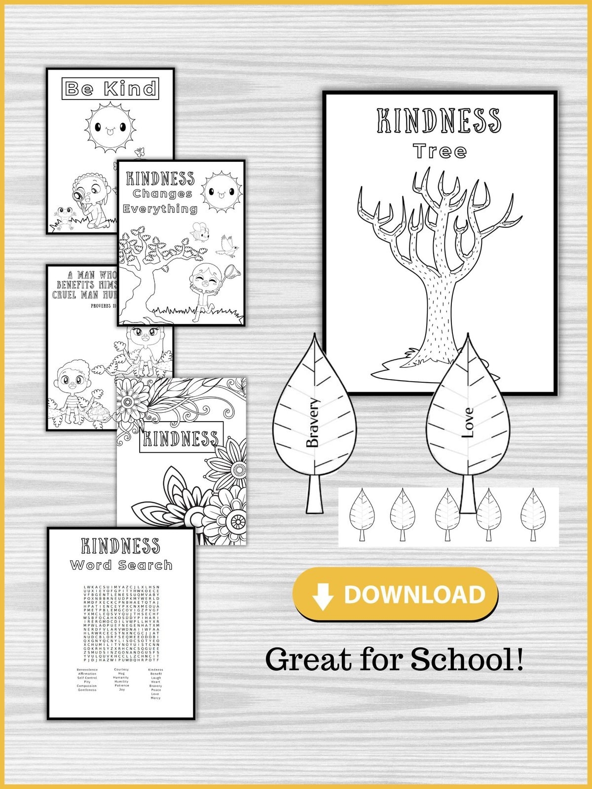 Free Kindness Worksheets Healing Home