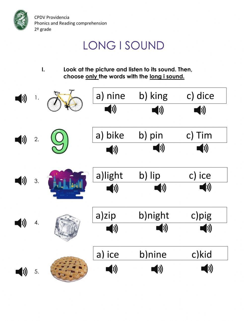 Free Long I Sound Worksheet Download Free Long I Sound Worksheet Png Images Free Worksheets On Clipart Library