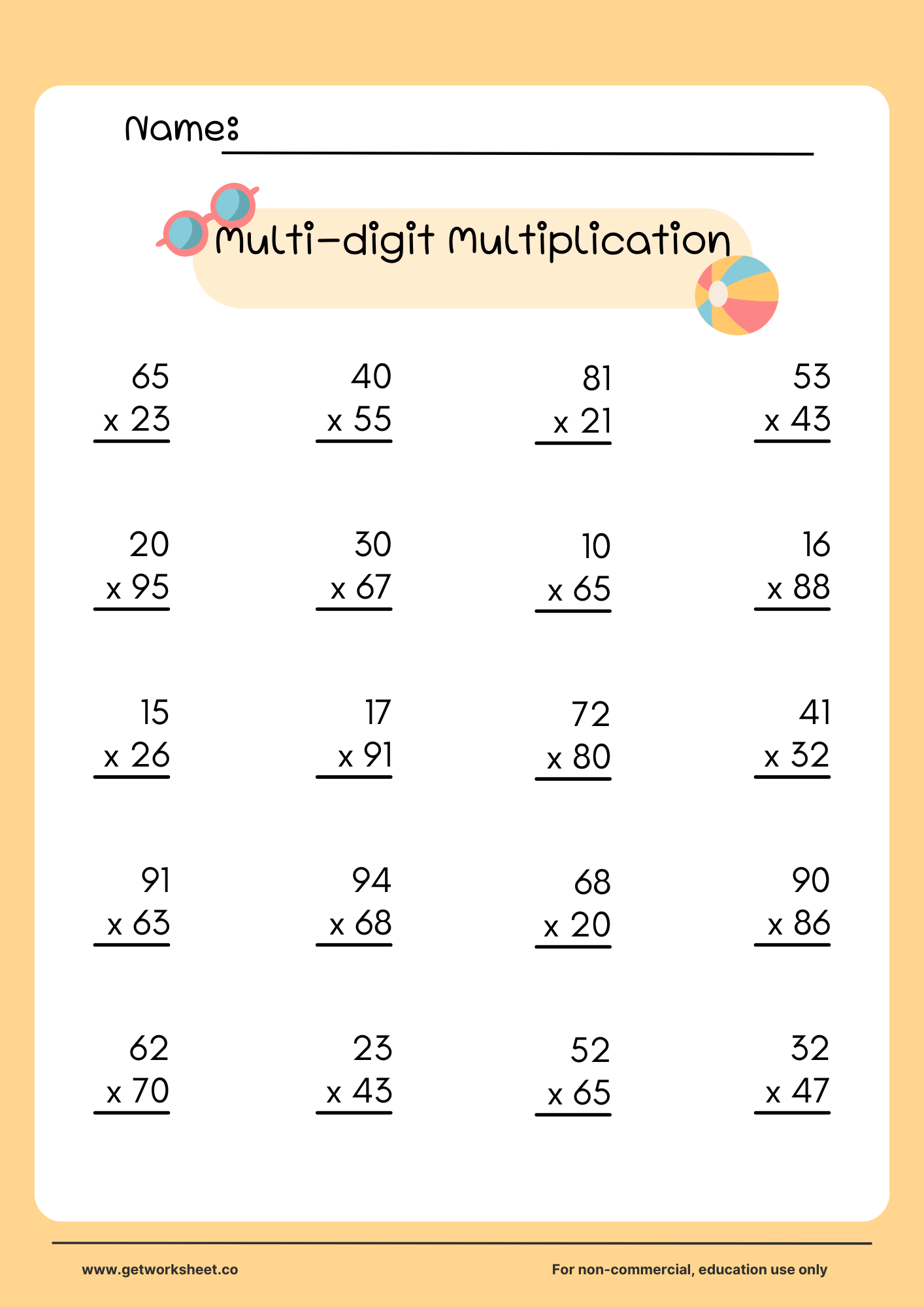 Free Multi Digit Multiplication Worksheets Worksheets Get Worksheet Free Multi Digit Multiplication Worksheets Worksheets Get Worksheet