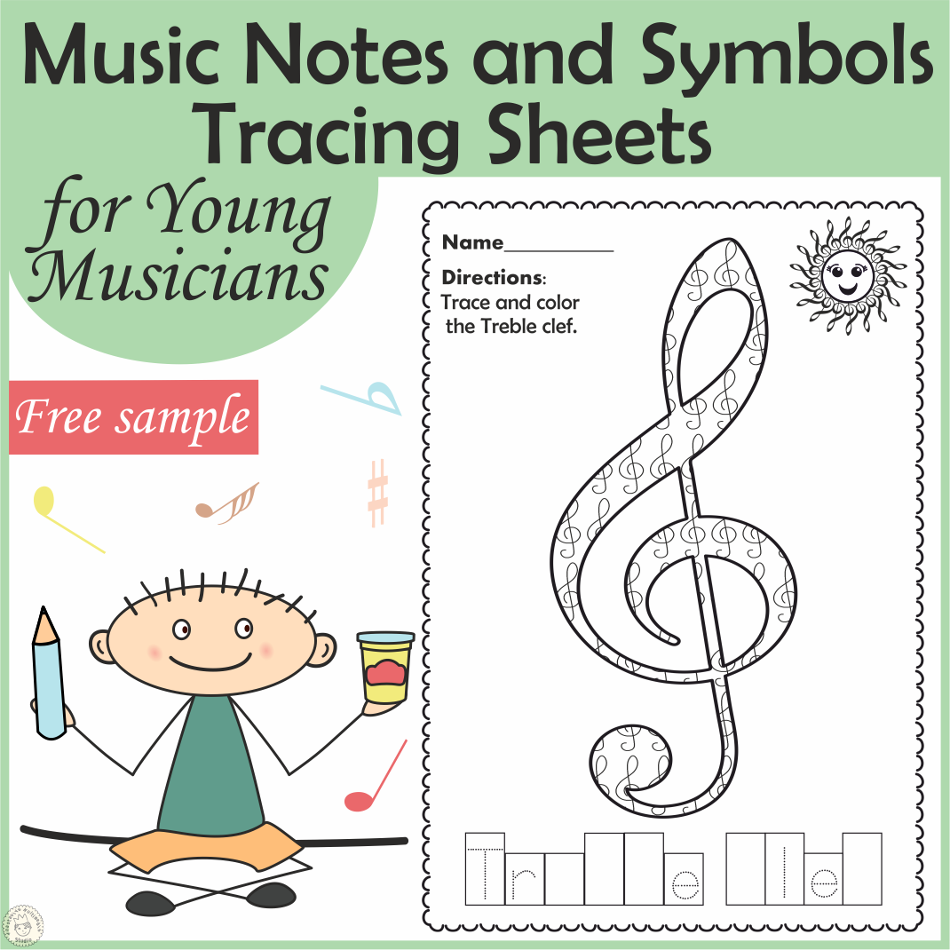 Free Music Tracing Sheets For Young Musicians Free Music Tracing Sheets For Young Musicians