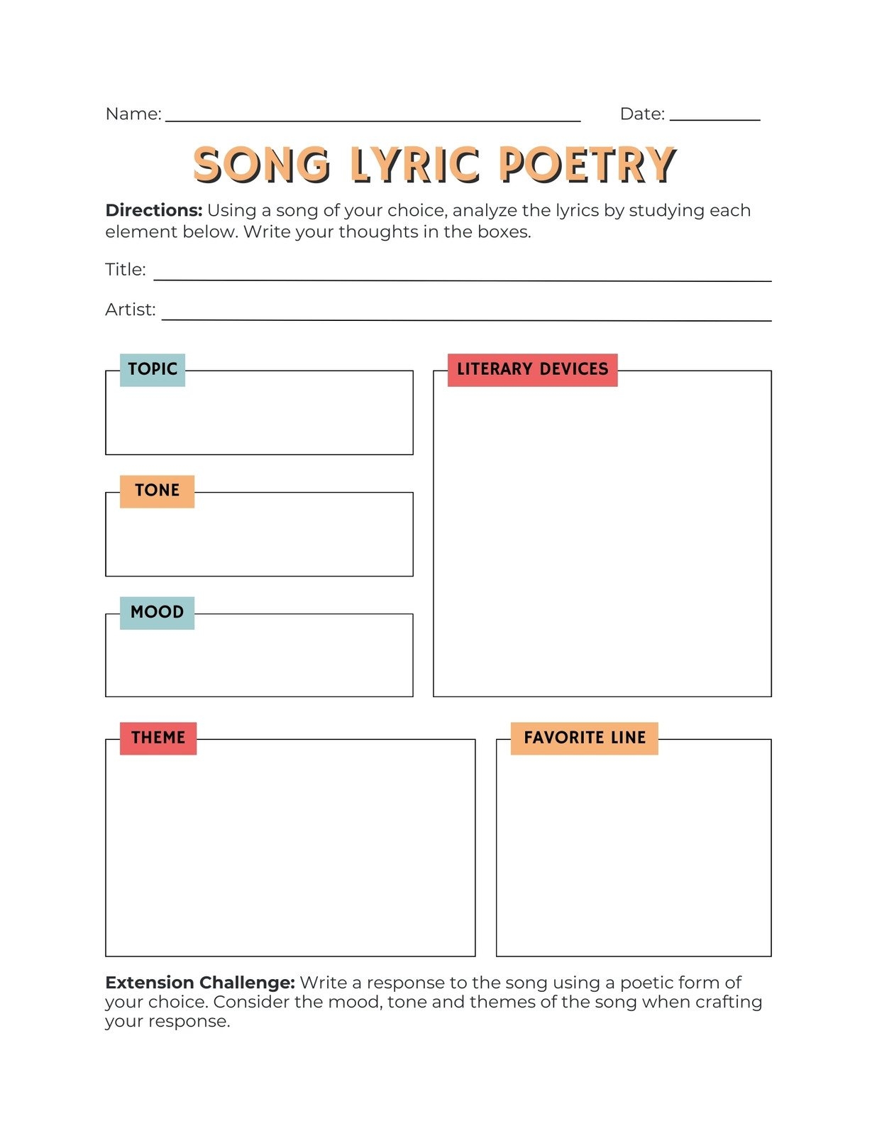 Printable Music Tempo Worksheets Free