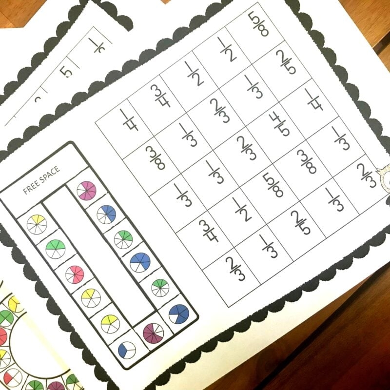 FREE No Prep FREE Printable Fraction Games For Kids FREE No Prep FREE Printable Fraction Games For Kids