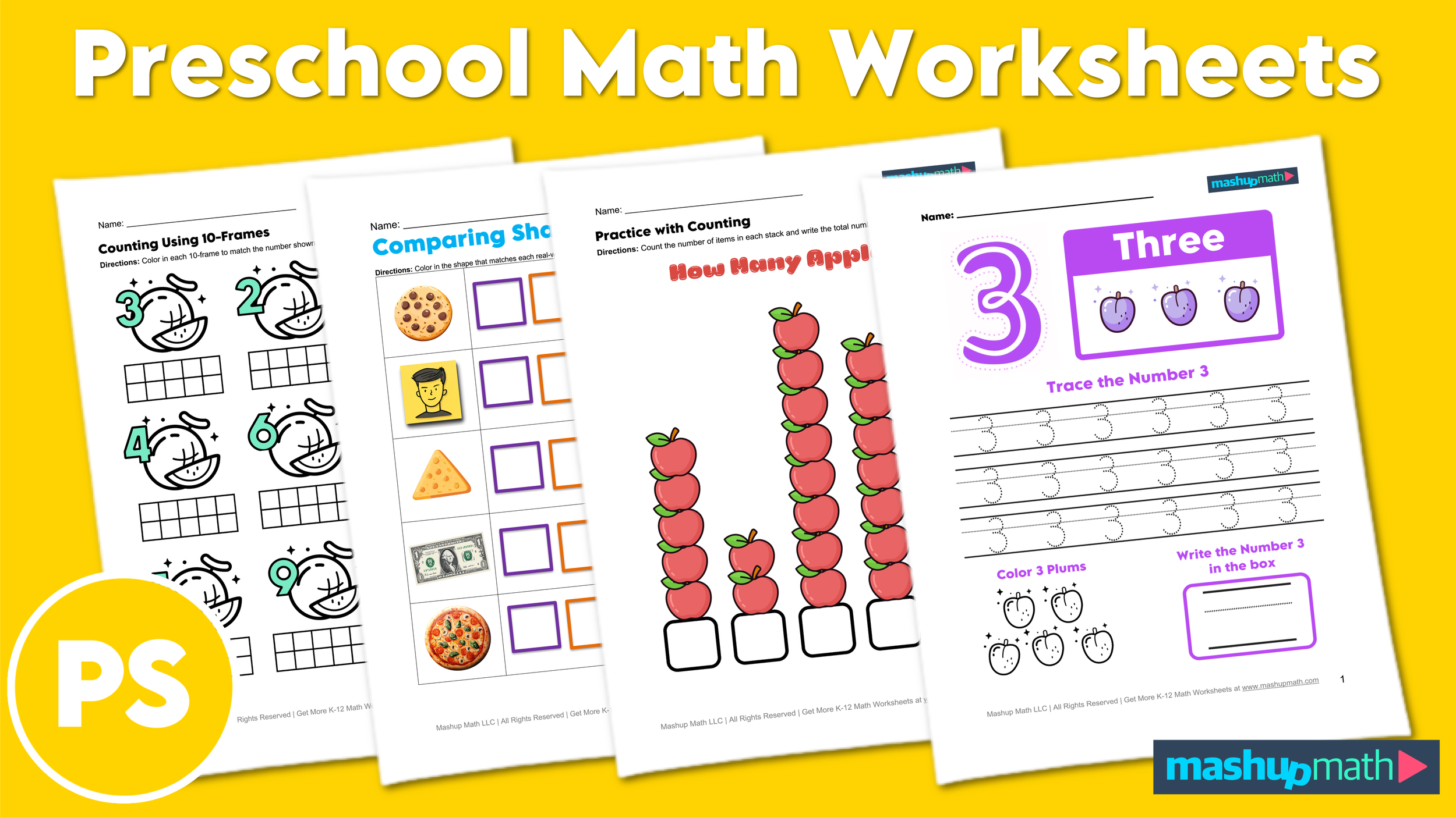 Free Printable Math Preschool Worksheets Free Printable Math Preschool Worksheets