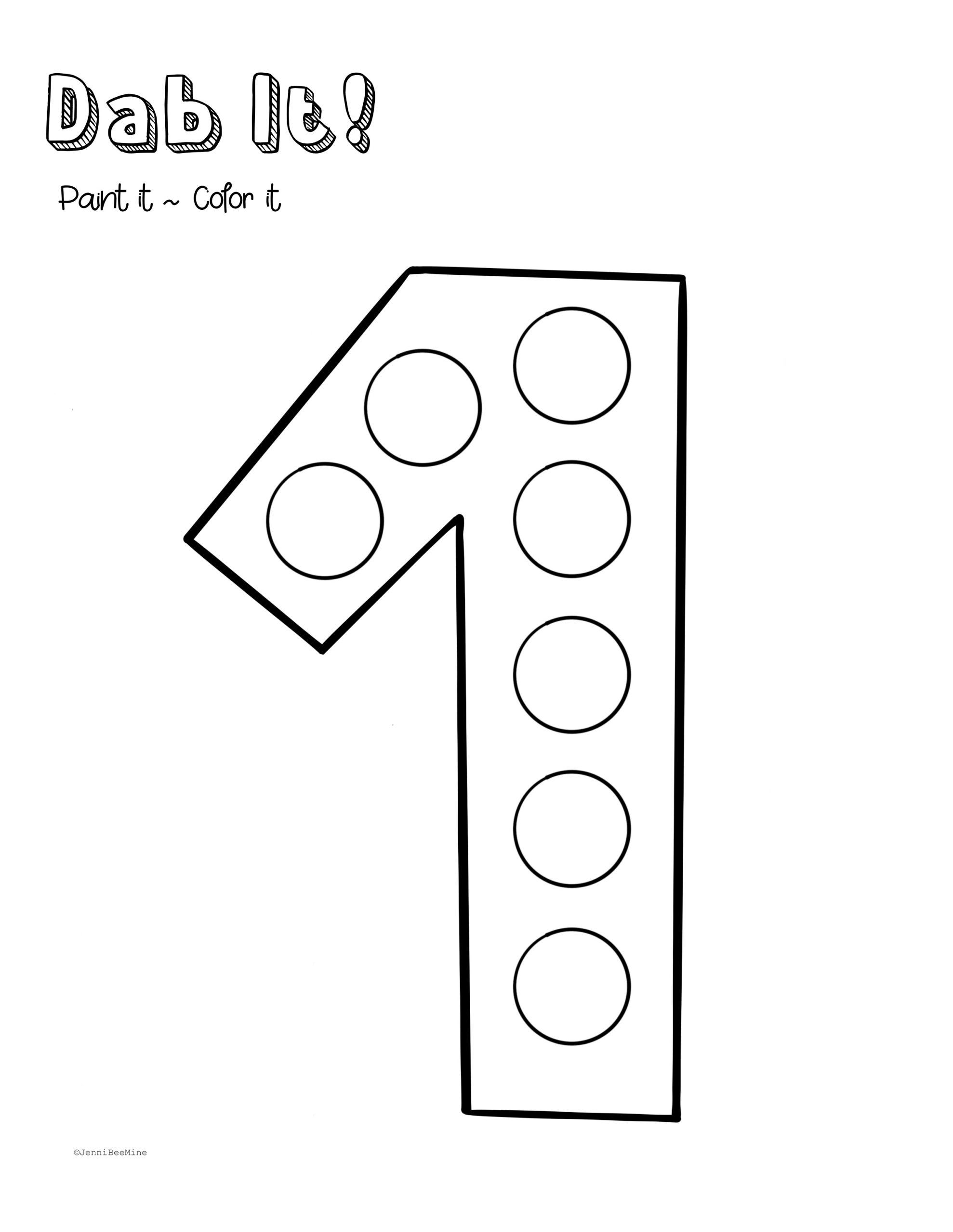 Free Preschool Printables Packet Number 1 Jennibeemine Worksheets Library