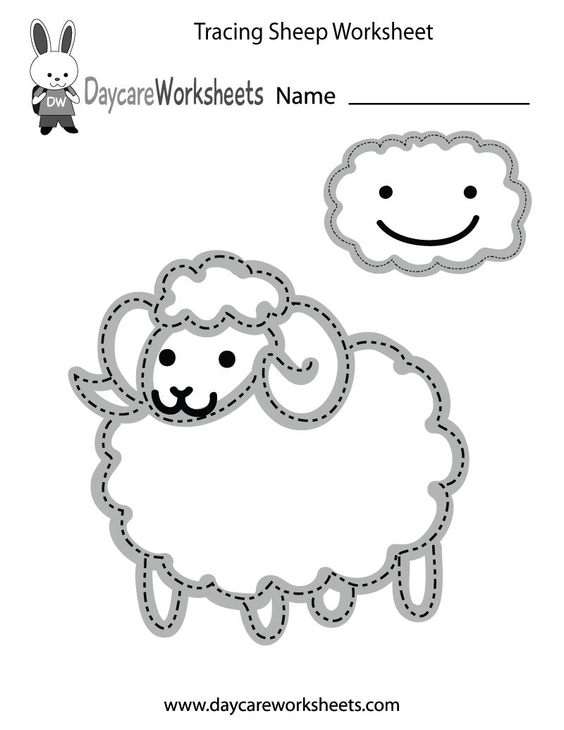 Free Preschool Tracing Sheep Worksheet Free Preschool Tracing Sheep Worksheet