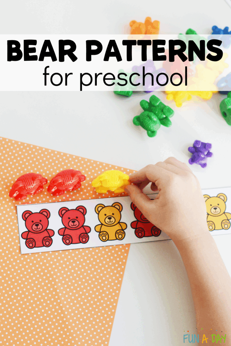 Free Printable Bear Patterns For Preschool Fun A Day