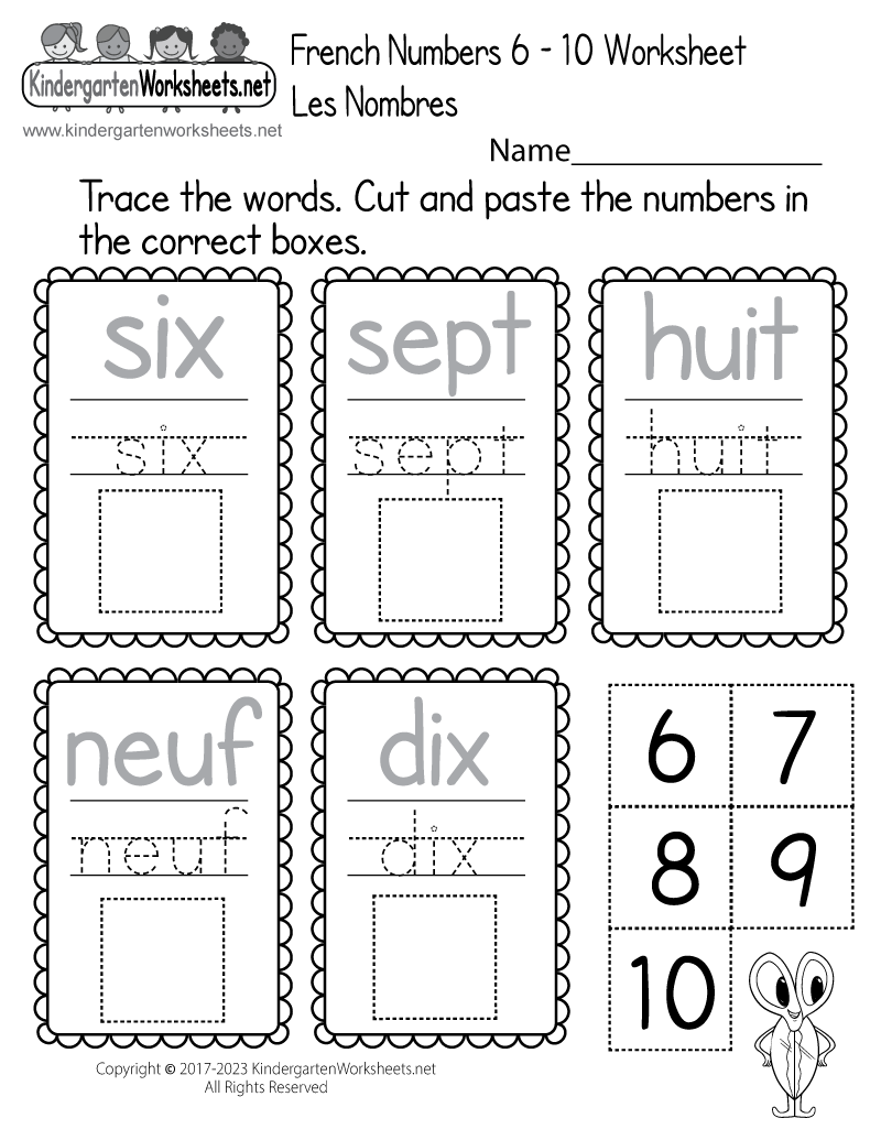 Free Printable Beginners French Worksheet Free Printable Beginners French Worksheet