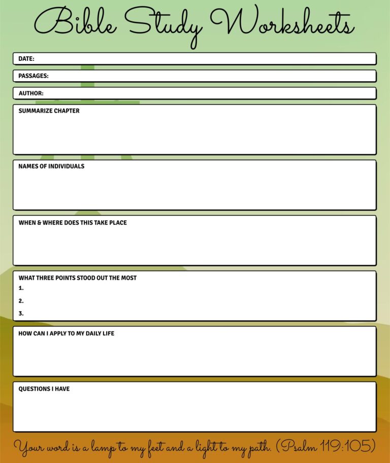 FREE Printable Bible Study Worksheet Bespoke Grace Worksheets Library