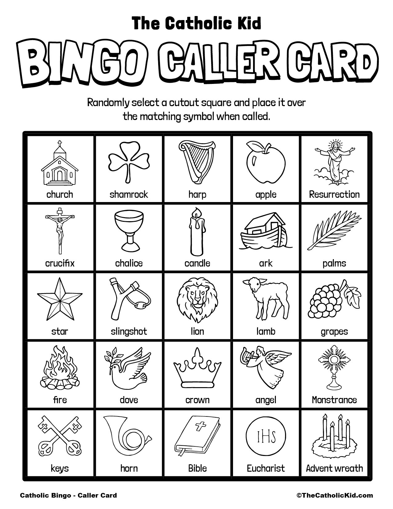 Free Printable Catholic Bingo Game Cards TheCatholicKid Free Printable Catholic Bingo Game Cards TheCatholicKid