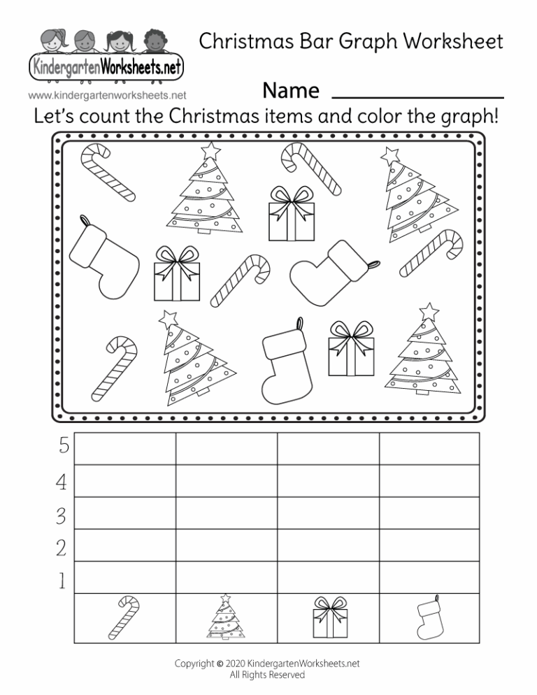 Free Printable Christmas Bar Graph Worksheet