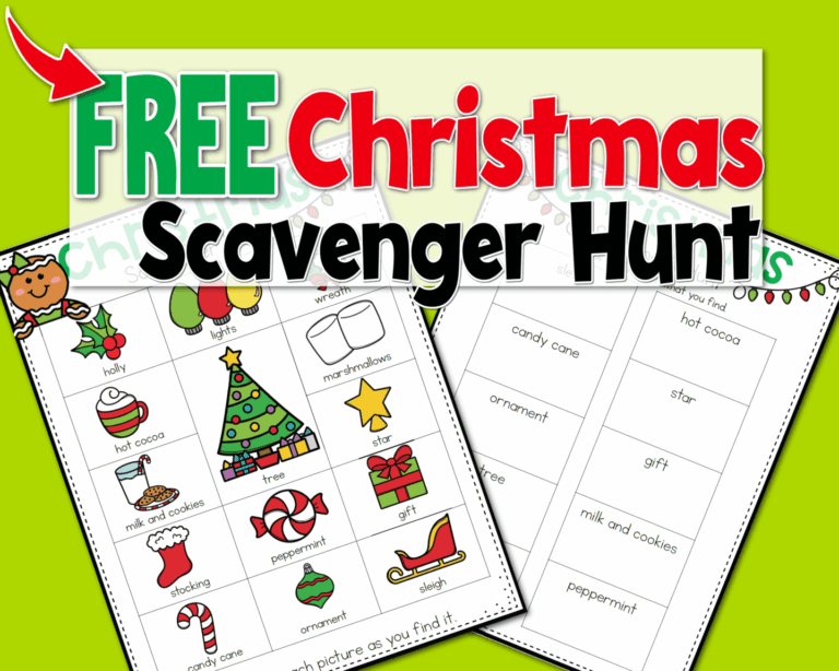 Free Printable Christmas Five Senses Book Life Over C s
