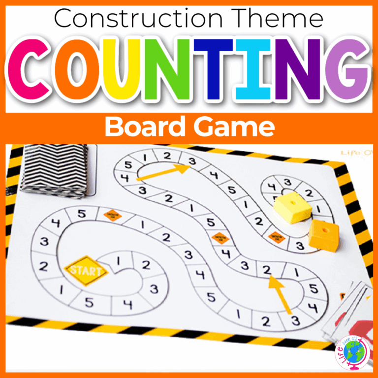 Free Printable Counting To 5 Game Construction Theme