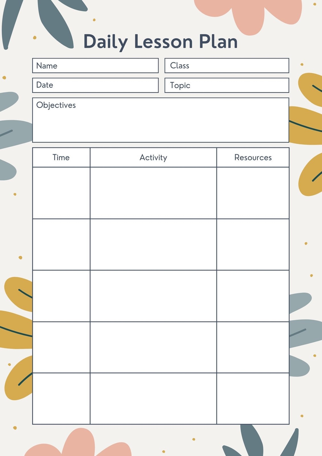 Free Printable Customizable Toddler Lesson Plan Templates Canva Free Printable Customizable Toddler Lesson Plan Templates Canva