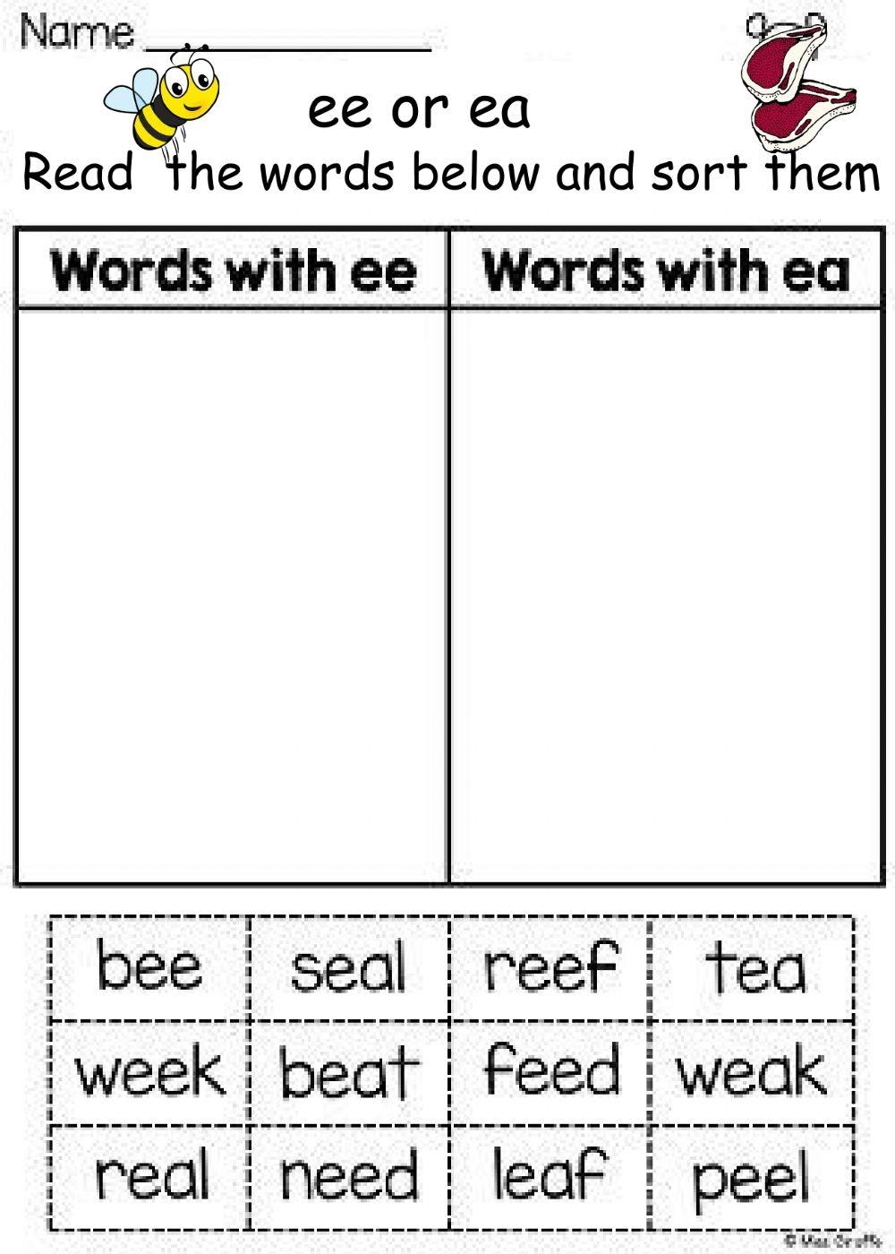 Free Printable Ea Digraph Worksheet Kiddoworksheets Worksheets Library Free Printable Ea Digraph Worksheet Kiddoworksheets Worksheets Library