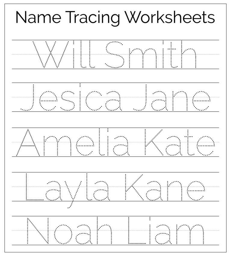 Free Printable EDITABLE Name Tracing Worksheets Worksheets Library