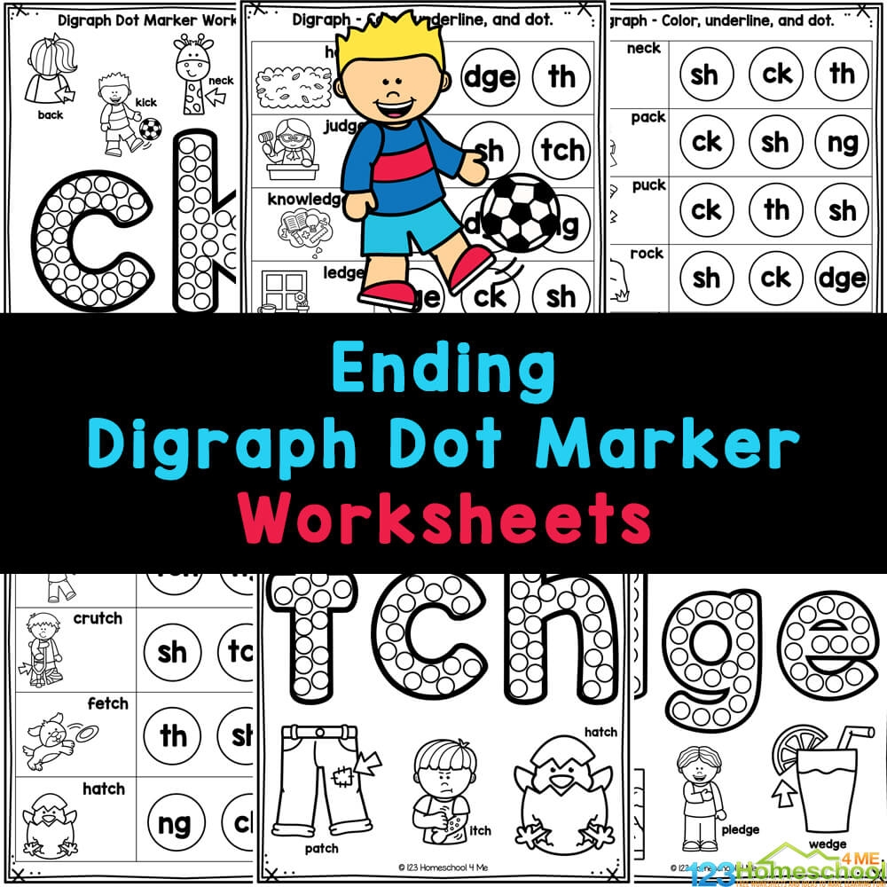 Free Printable Ending Sounds Digraph Worksheets With Pictures Free Printable Ending Sounds Digraph Worksheets With Pictures