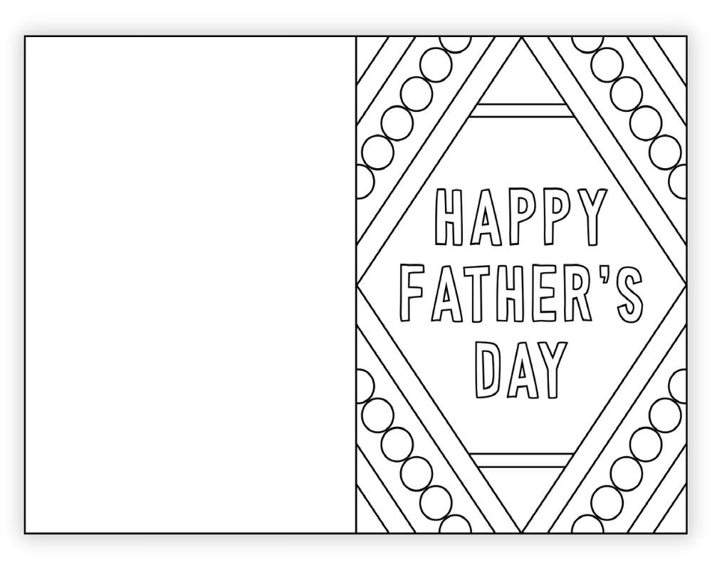 Free Printable Father s Day Card To Color The Craft at Home Family Free Printable Father s Day Card To Color The Craft at Home Family