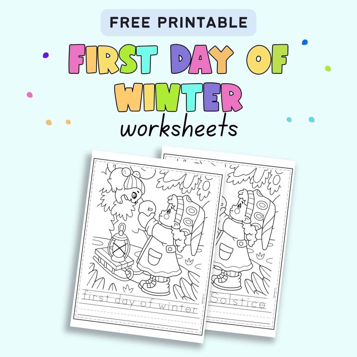 Free Printable Kindergarten Winter Worksheets Free Printable Kindergarten Winter Worksheets