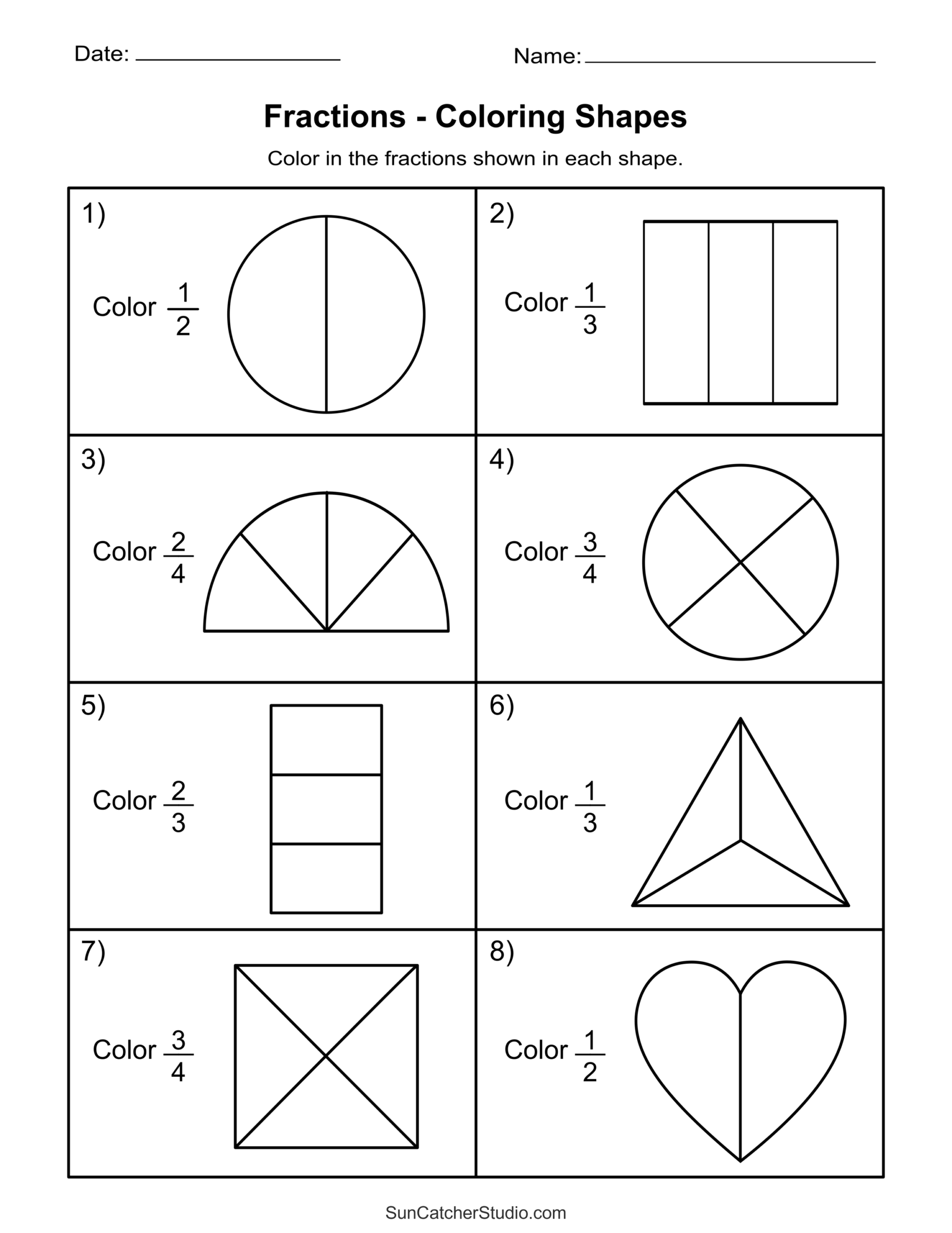 Free Printable Fractions Worksheets Comparing U0026 Identifying Free Printables Monograms Design Tools Patterns U0026 DIY Projects Free Printable Fractions Worksheets Comparing U0026 Identifying Free Printables Monograms Design Tools Patterns U0026 DIY Projects