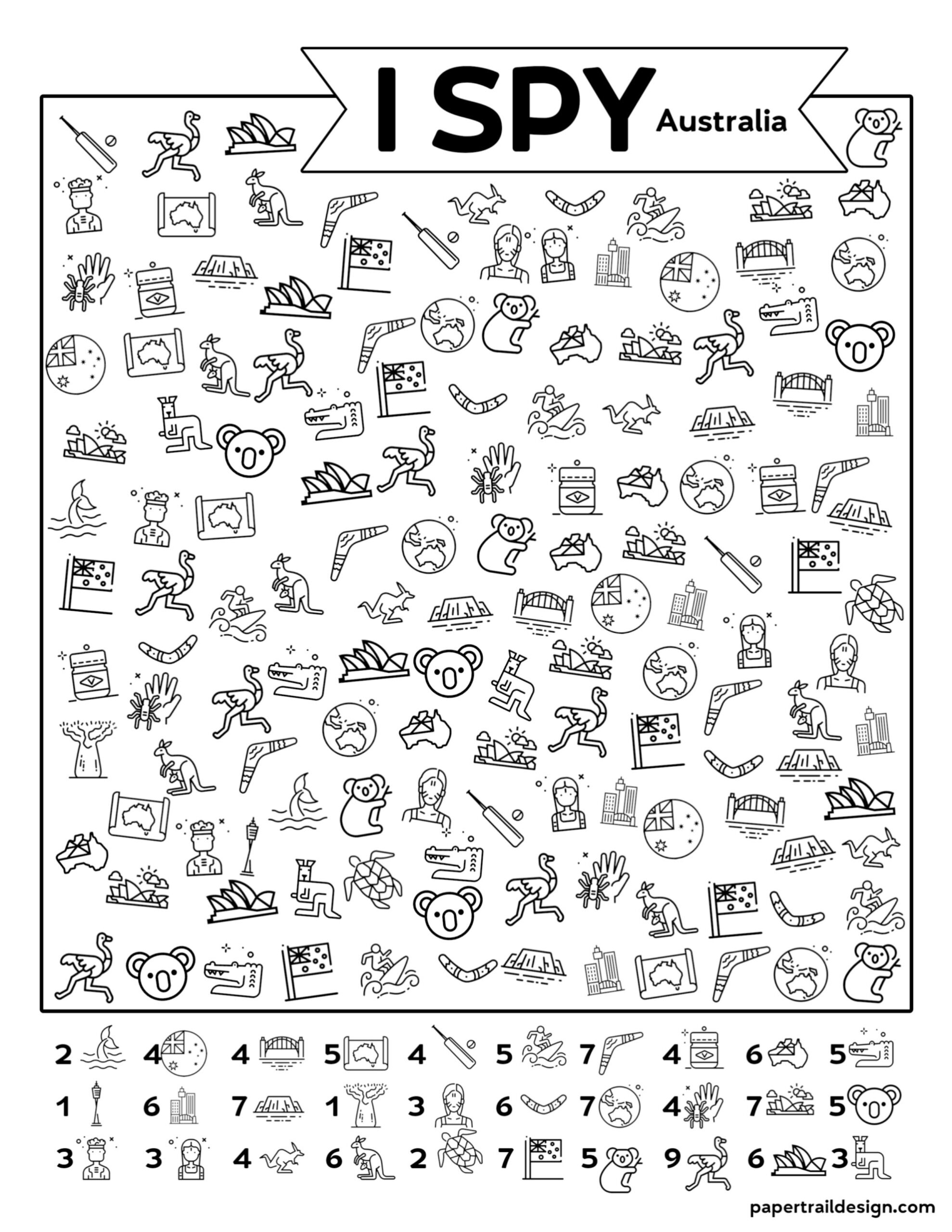 Free Printable Australia Worksheets For Kids