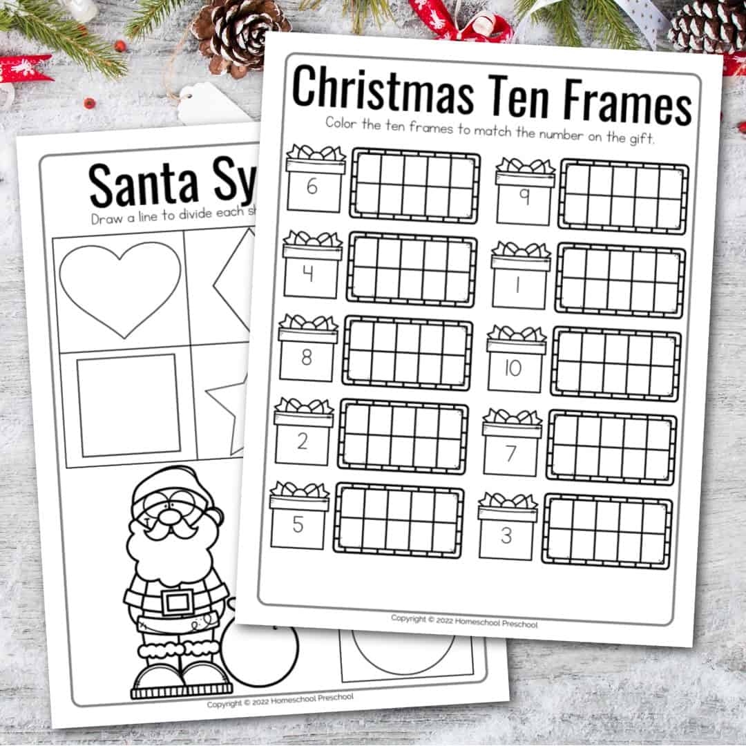 Free Printable Kindergarten Christmas Math Worksheets Free Printable Kindergarten Christmas Math Worksheets