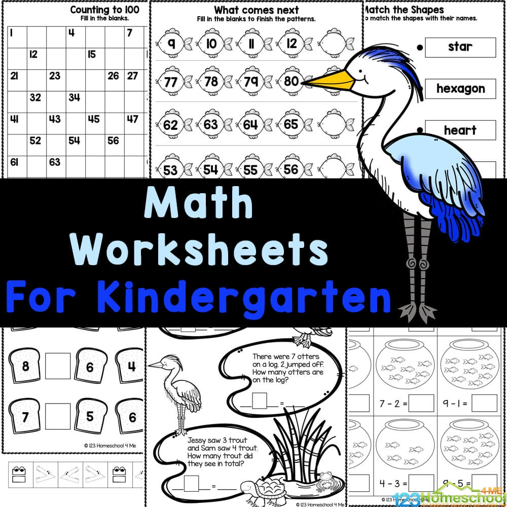 FREE Printable Kindergarten Math Worksheets FREE Printable Kindergarten Math Worksheets