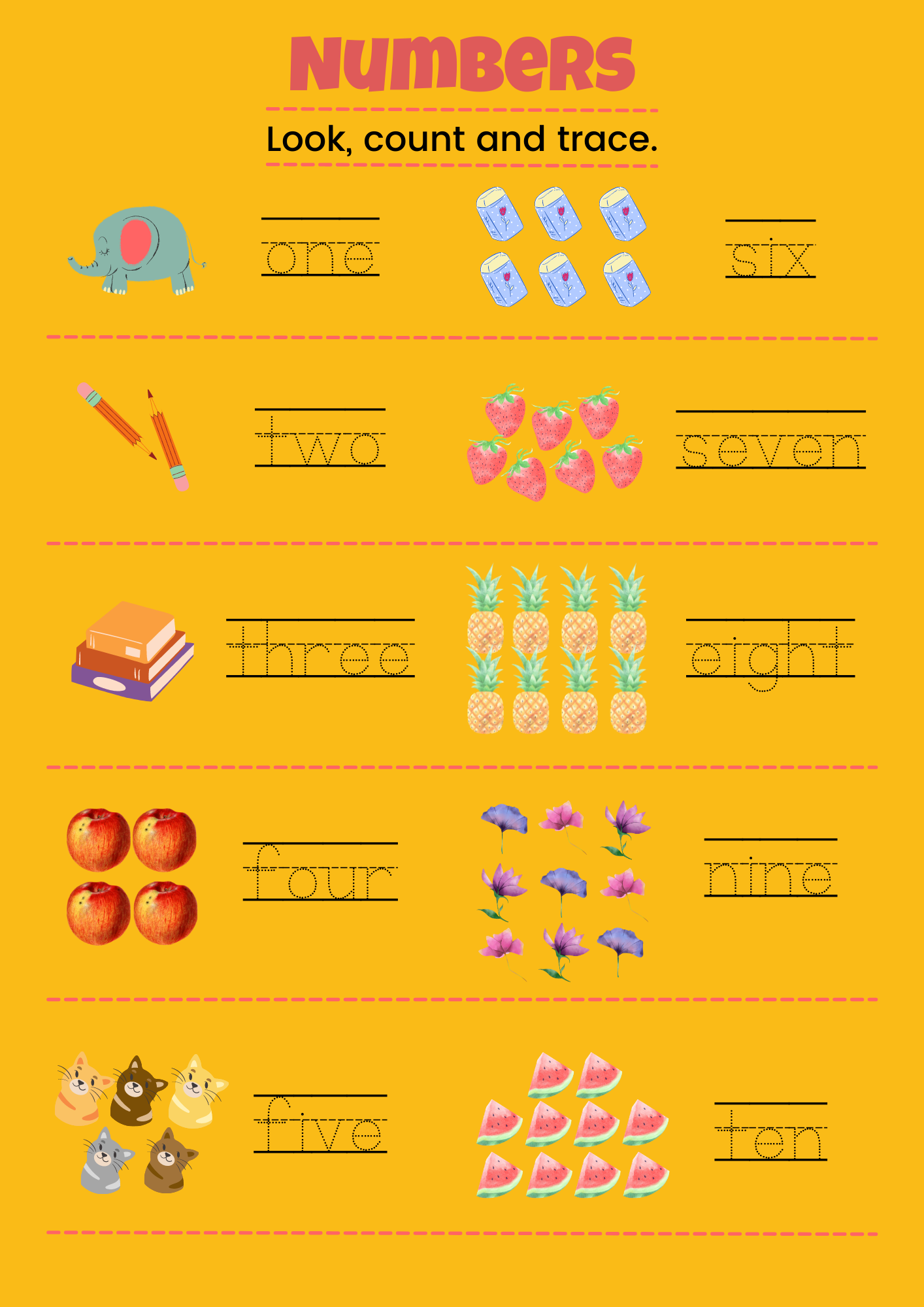 Free Numeracy Worksheets For Kindergarten