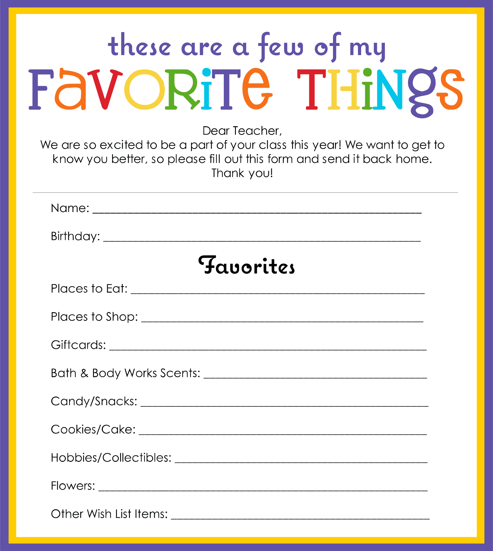 Free Printable My Favorite Things Worksheets For Students Worksheets Library Free Printable My Favorite Things Worksheets For Students Worksheets Library