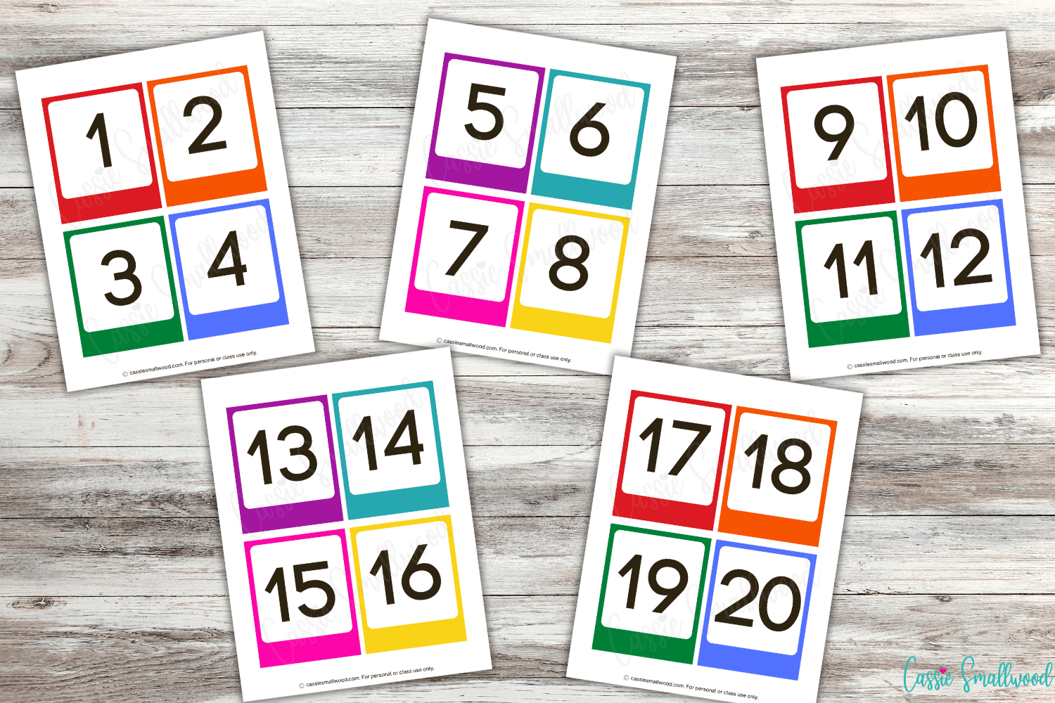 Free Printable Number Flashcards For Preschoolers Free Printable Number Flashcards For Preschoolers