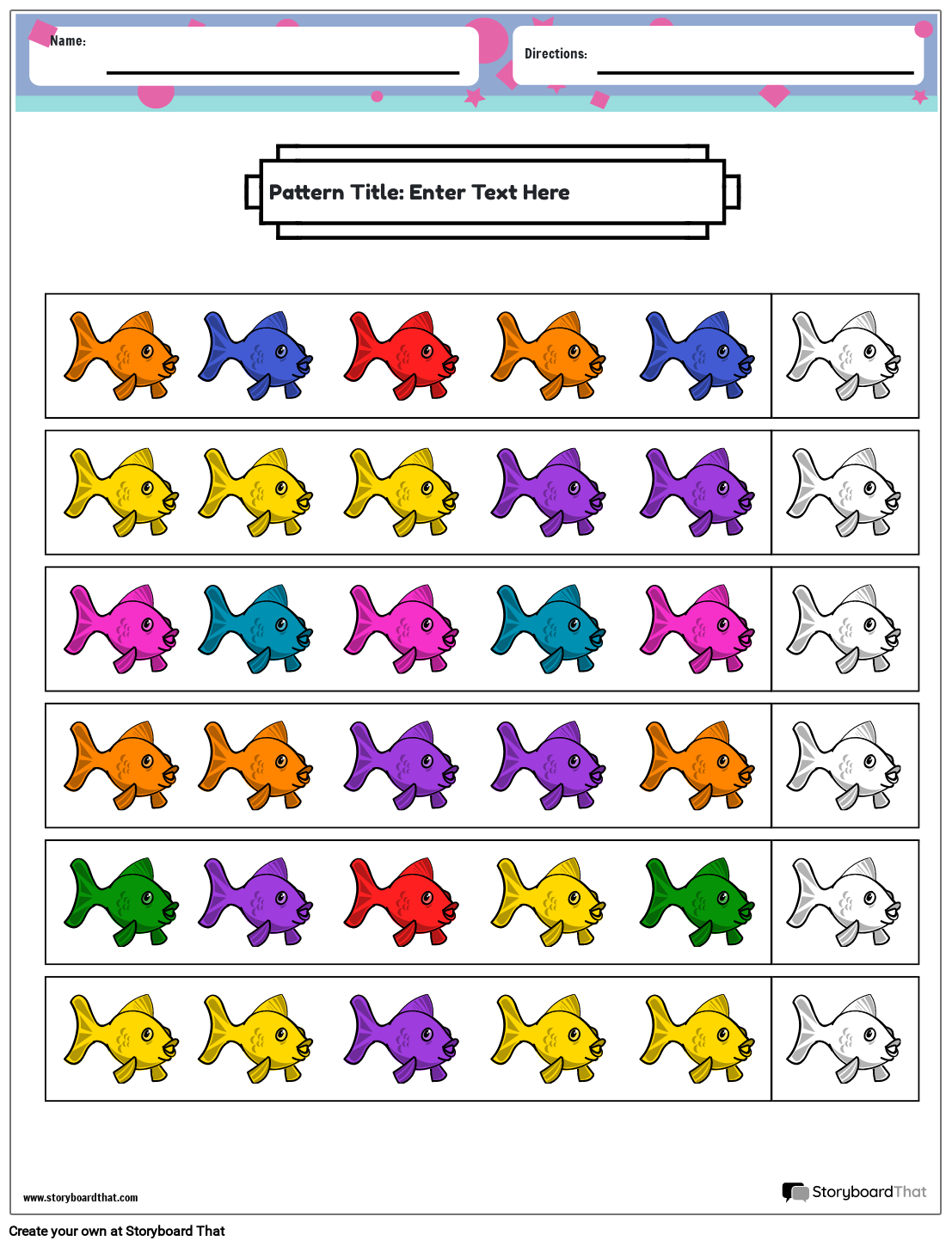 Kindergarten Worksheets Math Patterns